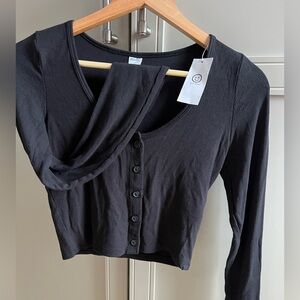NEVER WORN Gilly Hicks Black Long Sleeve